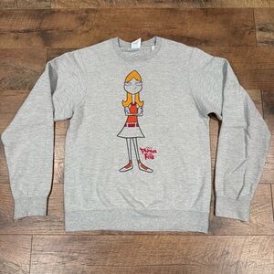 Rare* Disney Phineas & Ferb Candace Crewneck Sweatshirt - Hard To Find!
